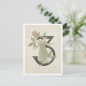 Vintage Ottilia Adelborg Bloemennummer - 3 Briefkaart (Staand voorkant)