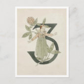 Vintage Ottilia Adelborg Bloemennummer - 3 Briefkaart (Voorkant)