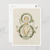 Vintage Ottilia Adelborg Bloemennummer - 8 Briefkaart (Voorkant / Achterkant)