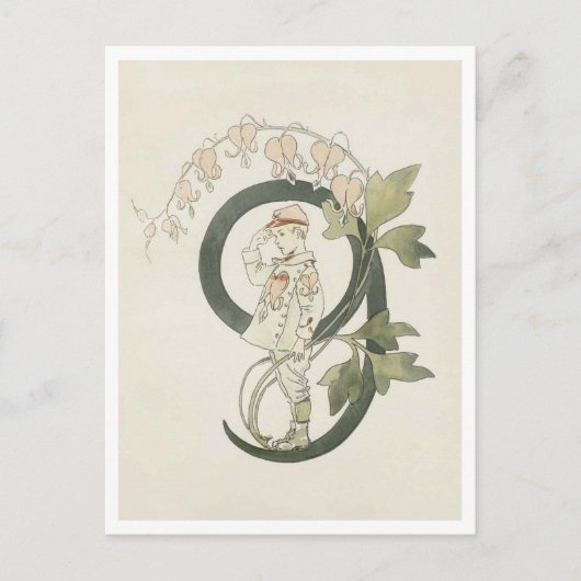 Vintage Ottilia Adelborg Bloemnummer - 9 Briefkaart (Voorkant)