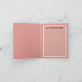 Vintage Oud en Nieuw Vrouw in Roze Kaart (Binnen)