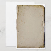 Vintage oude boek einde papier briefpapier (Voorkant / Achterkant)