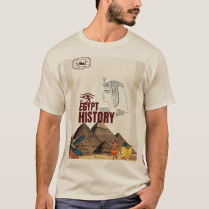 Vintage Oude Egyptische Geschiedenis T-Shirt Pir