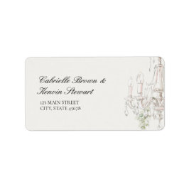 vintage oude kroonluchter chic trouwadres etiket