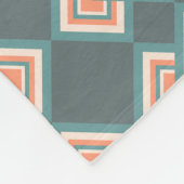 VINTAGE OUDE LANDKLEUREN  FLEECE DEKEN (Hoek)