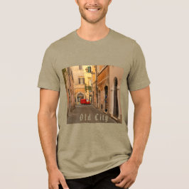 Vintage, Oude Stad, Antieke Auto, Antieke Stijl  Tri-Blend Shirt
