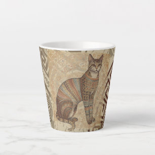 Vintage, Oude Stijl, Kat Kunst, Antiek Latte Mok