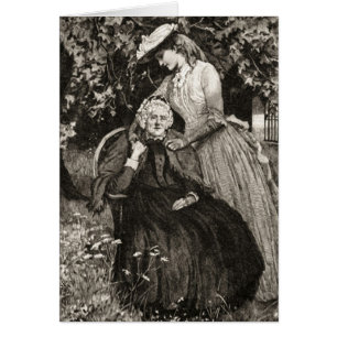 Vintage Oudere Moederdag Kaart