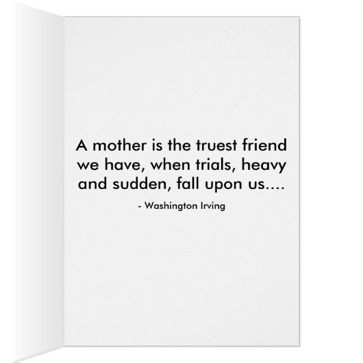 Vintage Oudere Moederdag Kaart (Binnen (Rechts))