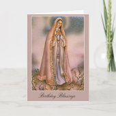 Vintage Our Lady of Fatima Kaart (Voorkant)
