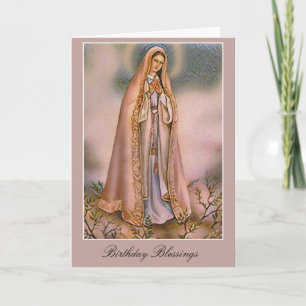 Vintage Our Lady of Fatima Kaart