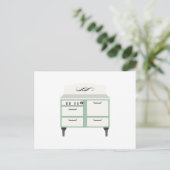 Vintage Oven Briefkaart (Staand voorkant)