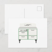 Vintage Oven Briefkaart (Voorkant / Achterkant)