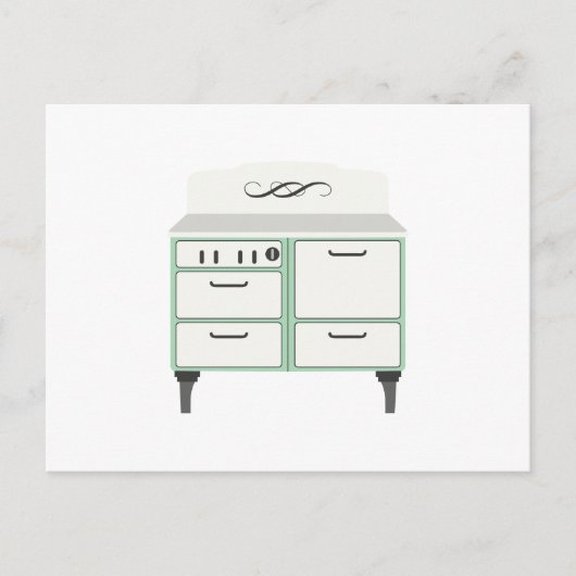Vintage Oven Briefkaart (Voorkant)
