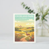 Vintage Overland Park Kansas Briefkaart (Staand voorkant)