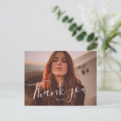 Vintage Overlay 1 Afstudeer Bedankje Briefkaart (Staand voorkant)