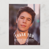 Vintage Overlay 1 Afstudeer Bedankje Briefkaart (Voorkant)