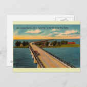 Vintage Overseas Highway Florida Keys Briefkaart (Voorkant / Achterkant)