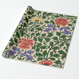 Vintage Owen Jones Chinees Peony Patroon Cadeaupapier