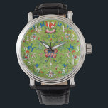 Vintage Owen Jones Chinese Ornament Green Floral Horloge<br><div class="desc">Elevate your home with the exquisite detail of Owen Jones’ "Examples of Chinese Ornament, " a stunning masterpiece of 19th-century decorative design. Sourced from historical objects in the South Kensington Museum, this vibrant green floral pattern showcases the intricate symmetry and lush botanical motifs characteristic of classic Chinoiserie. The rhythmic intertwining...</div>