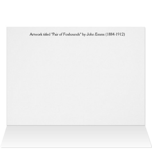 Vintage - Paar van honden met windhonden; (Binnen Horizontaal (Boven))