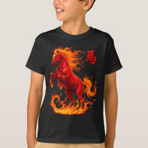 Vintage paard 2026 Chinees nieuwjaar van het paard T-shirt