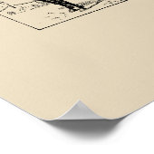 Vintage Paarden en anatomiegrafiek Frans Poster (Hoek)