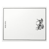 Vintage paarden Moeder Baby Notitieblok (Voorkant)