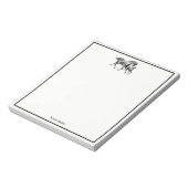 Vintage paarden Moeder Baby Notitieblok (Linkerzijde)