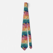 Vintage Paardenbloem Abstract Patroon (1) Stropdas (Voorkant)