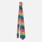 Vintage Paardenbloem Abstract Patroon (1) Stropdas (Achterkant)