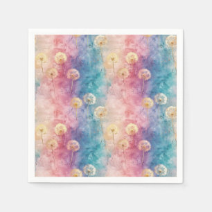 Vintage Paardenbloem Abstract Patroon (3) Servet