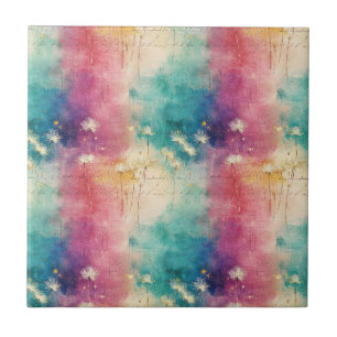 Vintage Paardenbloem Abstract Patroon (4) Tegeltje