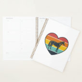 Vintage paardenhart zonsondergang vector ontwerp_1 planner (Display)