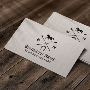 Vintage paardenpaard Riding Equestrian Visitekaartje