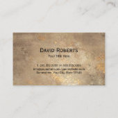 Vintage paardenpaardbevingen visitekaartje (Achterkant)