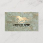 Vintage paardenpaardbevingen visitekaartje (Voorkant)