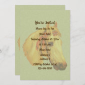 Vintage paardenshow kunstparty kaart (Voorkant / Achterkant)