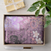 Vintage Paarse Bij Decoupage Tissuepapier (Geschenk)