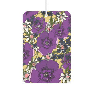 Vintage Paarse Wilde Bloemen Luchtverfrisser