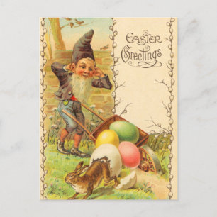 Vintage paasbunny Briefkaart
