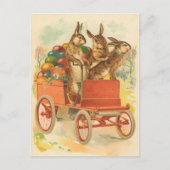 Vintage paasbunny Briefkaart (Voorkant)