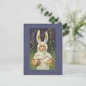 Vintage paasbunny Briefkaart (Staand voorkant)