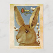 Vintage paasbunny Briefkaart (Voorkant)