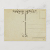 Vintage paasbunny Briefkaart (Achterkant)