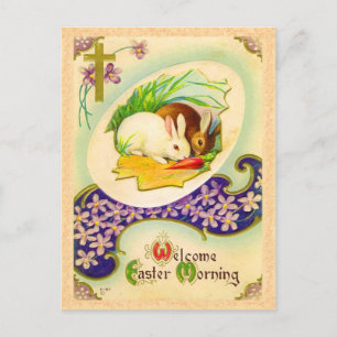 Vintage paasbunny Briefkaart