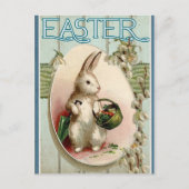 Vintage paasbunny Briefkaart (Voorkant)