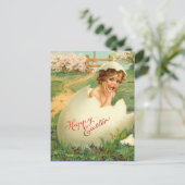 Vintage paaseieren Briefkaart (Staand voorkant)