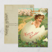 Vintage paaseieren Briefkaart (Voorkant / Achterkant)