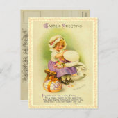 Vintage paaseieren Briefkaart (Voorkant / Achterkant)